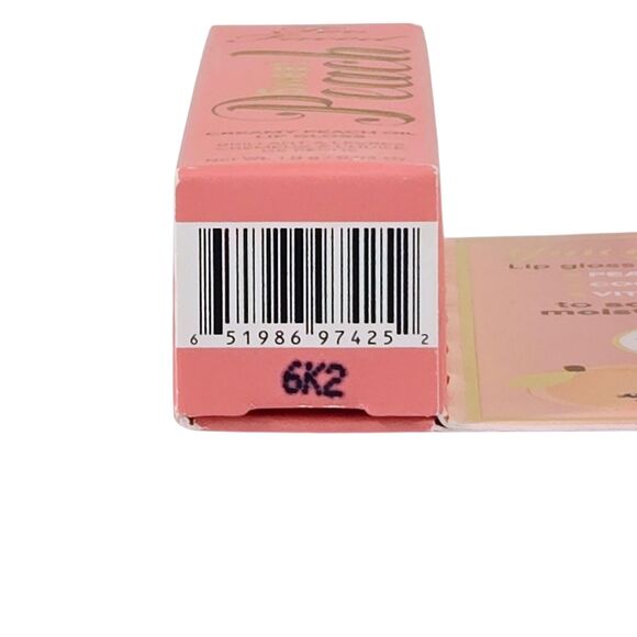 Too Faced Sweet Peach Creamy Peach Oil Lip Gloss Travel Size 1 g / 0.04 oz NIB - Picture 6 of 6